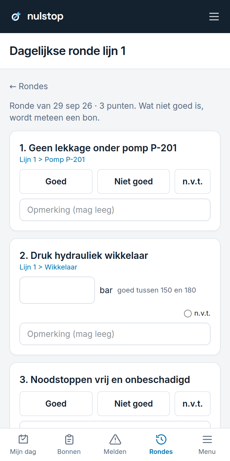 Rondes op de telefoon